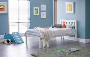 Luna 90cm Single Bed - Surf White