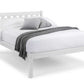 Luna 135cm Double Bed - Surf White