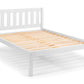 Luna 135cm Double Bed - Surf White