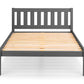 Luna 135cm Double Bed - Anthracite
