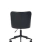 Luxe Office Chair In Black Faux Leather