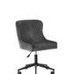 Luxe Office Chair In Grey Velvet