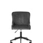 Luxe Office Chair In Grey Velvet