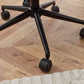 Luxe Office Chair In Grey Velvet