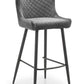 Luxe Velvet Bar Stool - Grey