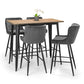 Luxe Velvet Bar Stool - Grey
