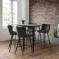 Luxe Velvet Bar Stool - Grey