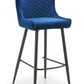 Luxe Velvet Bar Stool - Blue