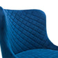 Luxe Velvet Bar Stool - Blue