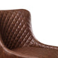 Luxe Faux Leather Barstool - Brown