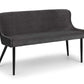 Luxe High Back Bench - Grey