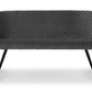 Luxe High Back Bench - Grey