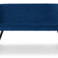 Luxe High Back Bench - Blue