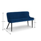 Luxe High Back Bench - Blue