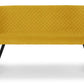 Luxe High Back Bench - Mustard