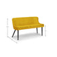 Luxe High Back Bench - Mustard