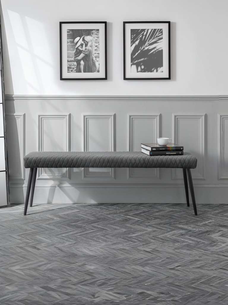 Luxe Low Bench - Grey