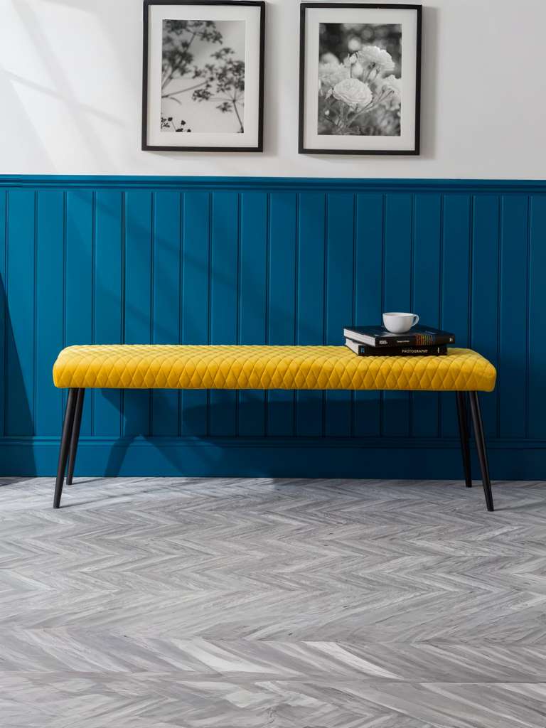 Luxe Low Bench - Mustard