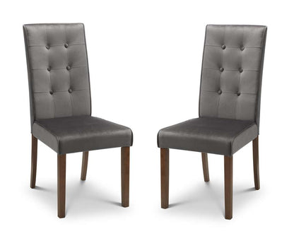 Set Of 2 Madrid Velvet Dining Chairs