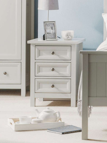 Maine 3 Drawer Bedside - Dove Grey