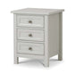Maine 3 Drawer Bedside - Dove Grey