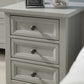 Maine 3 Drawer Bedside - Dove Grey