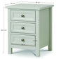 Maine 3 Drawer Bedside - Dove Grey