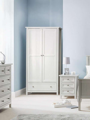 Maine 2 Door Combination Wardrobe - Dove Grey