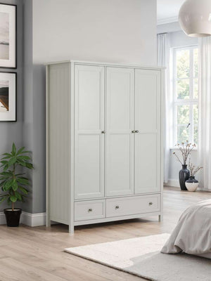 Maine 3 Door Combination Wardrobe - Dove Grey