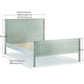 Maine 90cm Single Bed - Dove Grey
