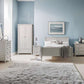 Maine 135cm Double Bed - Dove Grey