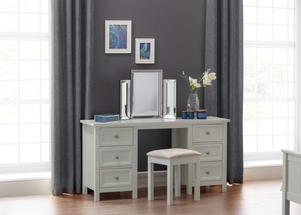 Maine Dressing Stool - Dove Grey