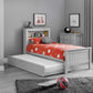 Maine Bookcase 90cm Single Bed - Dove Grey