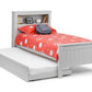 Maine Bookcase 90cm Single Bed - Dove Grey