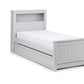 Maine Bookcase 90cm Single Bed - Dove Grey