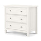 Maine 3 Drawer Wide Chest - Surf White