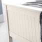 Maine 135cm Double Bed - Surf White