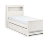 Maine Bookcase 90cm Single Bed - Surf White
