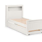 Maine Bookcase 90cm Single Bed - Surf White