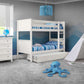 Maine Bunk Bed - Surf White