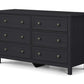 Maine 6 Drawer Wide Chest - Anthracite