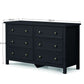 Maine 6 Drawer Wide Chest - Anthracite