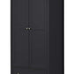 Maine 2 Door Combination Wardrobe - Anthracite