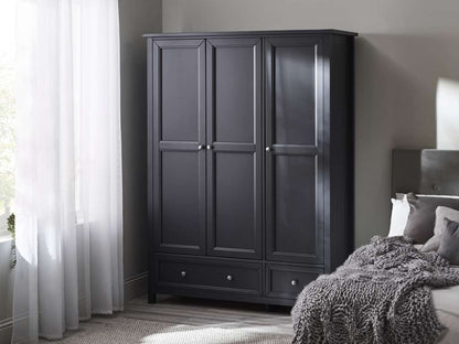 Maine 3 Door Combination Wardrobe - Anthracite