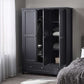 Maine 3 Door Combination Wardrobe - Anthracite