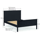 Maine 90cm Single Bed - Anthracite