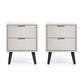 Alba 2 Drawer Bedside - Silk Grey