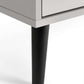 Alba 2 Drawer Bedside - Silk Grey