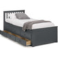 Maisie Bed With Underbed And Drawers Anthracite