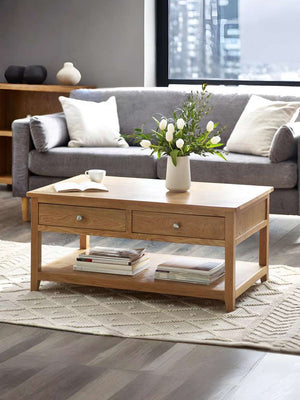 Mallory Coffee Table with 2 Drawers